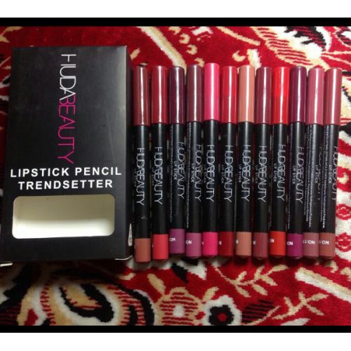 Huda Beauty 12 Pcs Lipstick Pencils Trendsetter